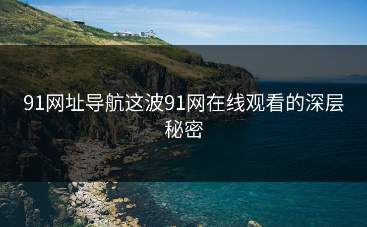 91网址导航这波91网在线观看的深层秘密